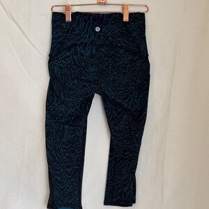 lululemon athletica Kids Blue Patterned Leggings